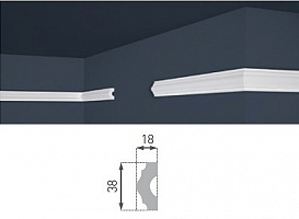 Плинтус потолочный E-18